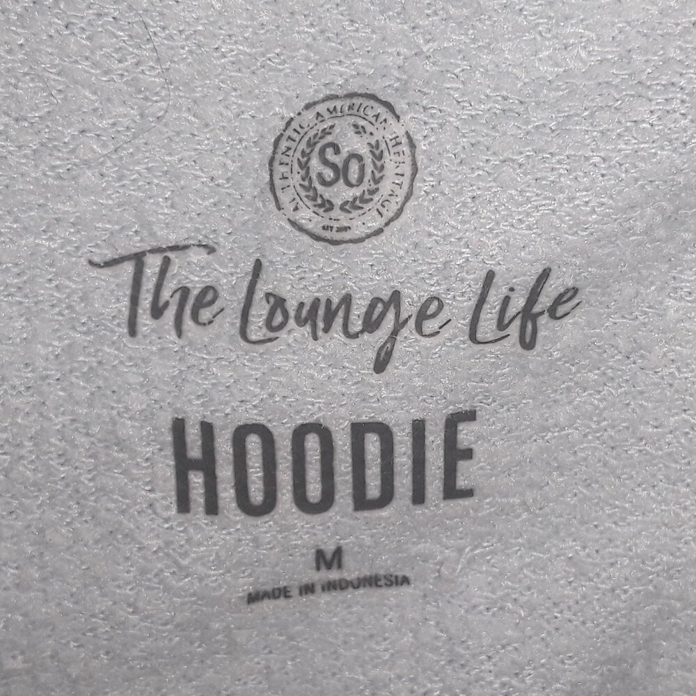 Tha Lounge Life womens medium lavender drawstring hoodie sweatshirt w/fr pockets - Picture 6 of 7